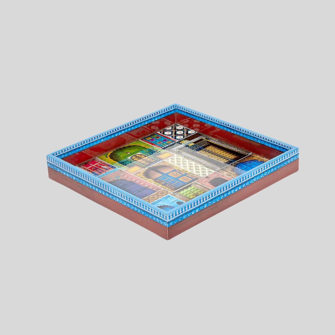 Dwaar Square Enamel Small Tray