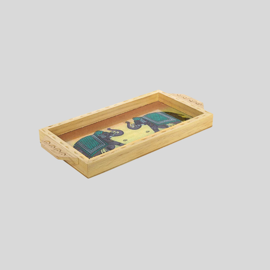 MDF Tray with Gemstone Painting (Assorted Prints)