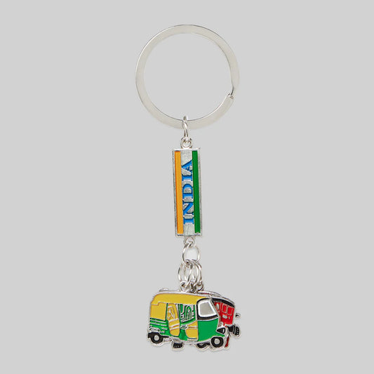 Elephant, Auto and Bus Keychain (Metal)